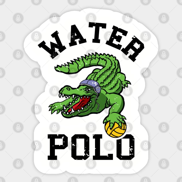 Water Polo Swimming Gator For Water Polo Swimmer Sticker by atomguy